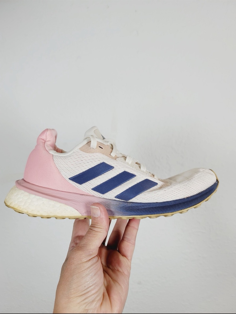Adidas Astrarun Indigo Glory Pink and Navy Running Sneaker, Size 6.5